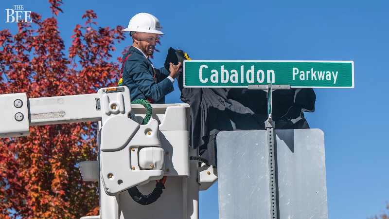 See a drone video of new Cabaldon Parkway sign in West Sacramento