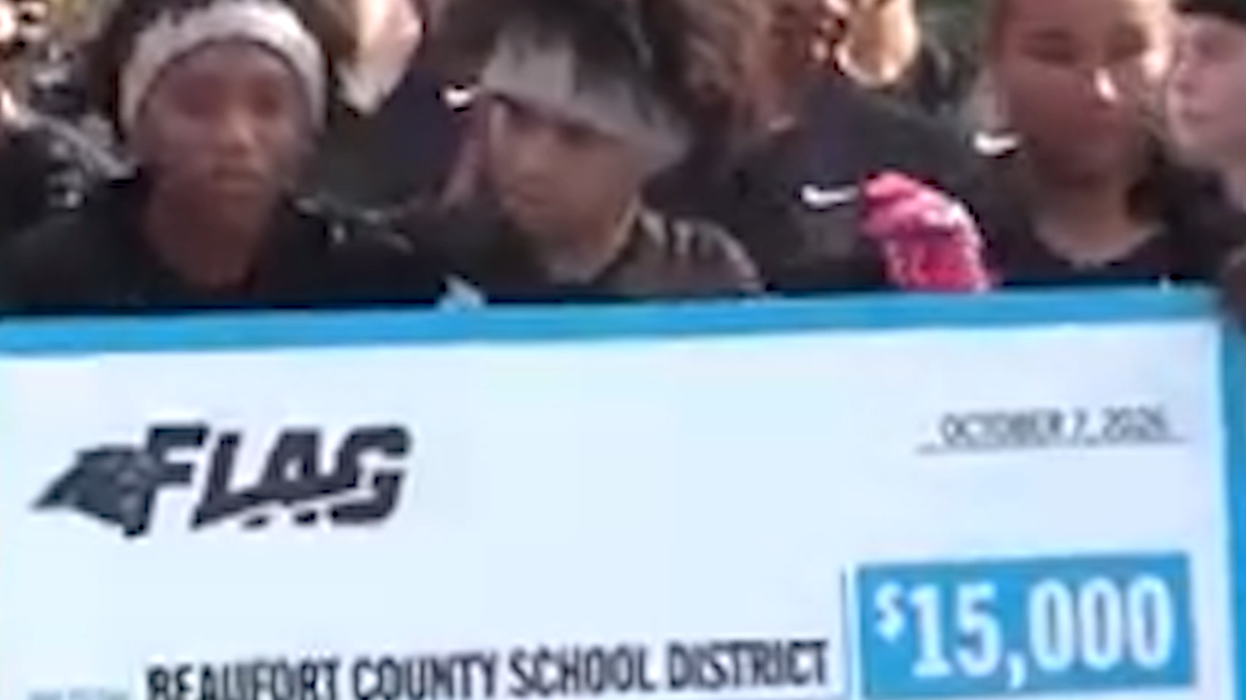 Carolina Panthers grant kicks off flag football in Beaufort County schools