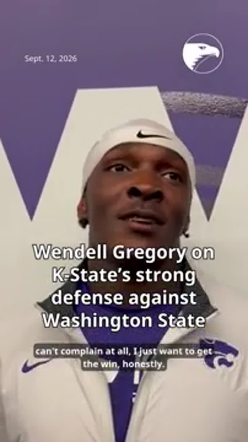 Wendell Gregory on K-State’s strong defense against Washington State