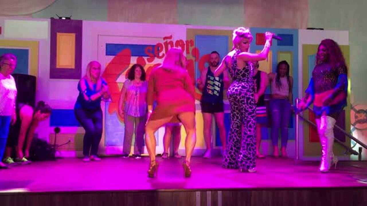 Twerking off at Señor Frog's Sunday Drag Brunch