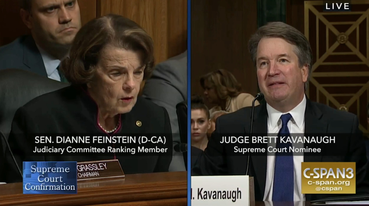 Kavanaugh interrupts Feinstein during hearing