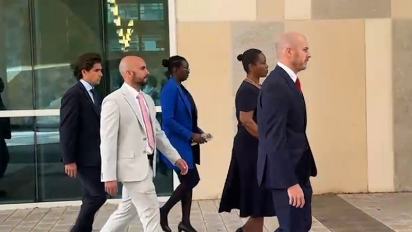 Former Haiti first lady leaves court after daughter's testimony