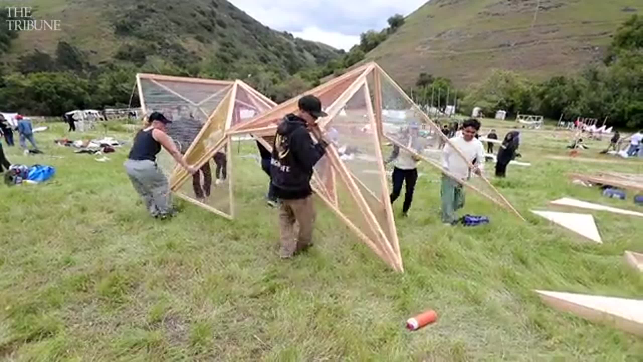 See Design Village assembled for weekend at Cal Poly SLO