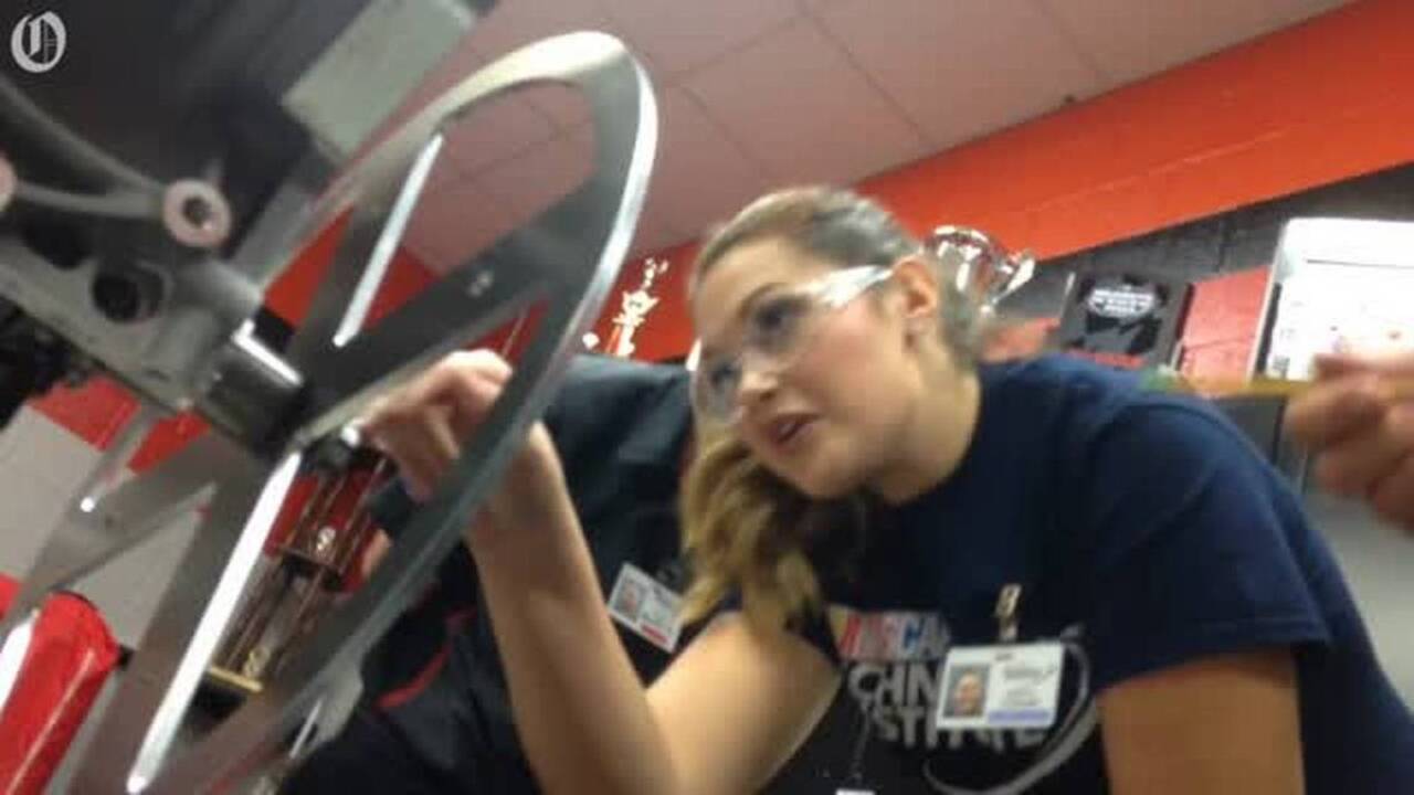 Outstanding NASCAR Tech student Madison Conrad revs up for her new career