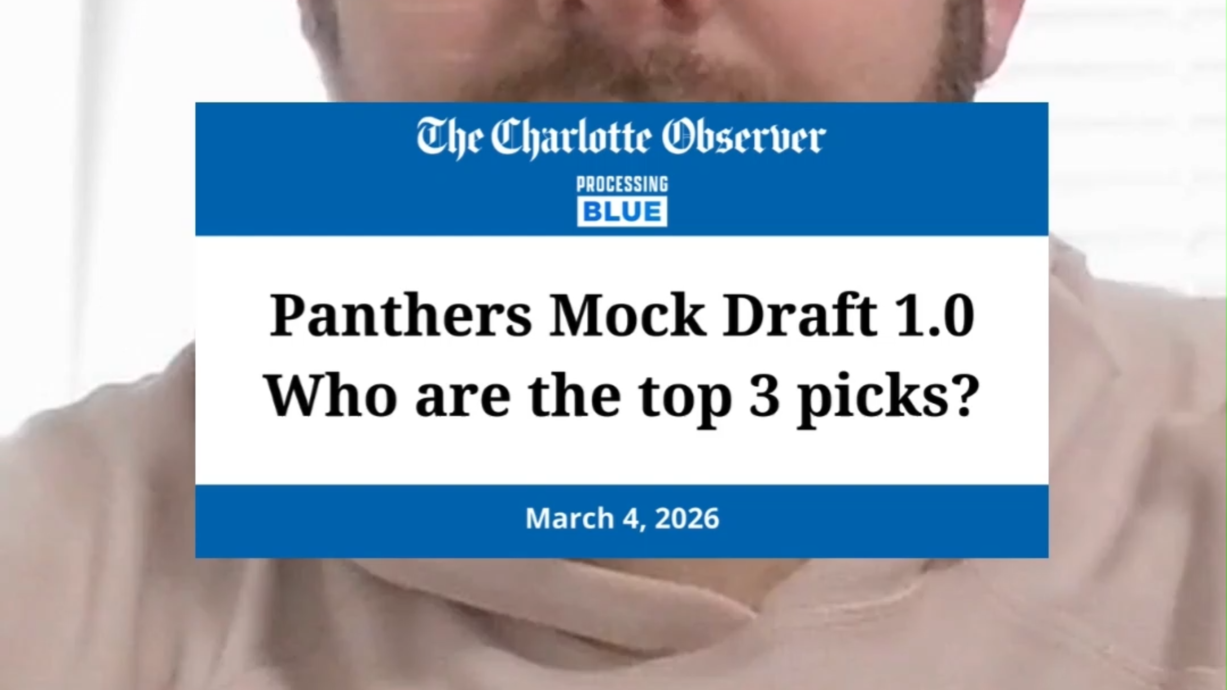 Panthers Mock Draft 1.0: Before free agency, here's who Carolina could target