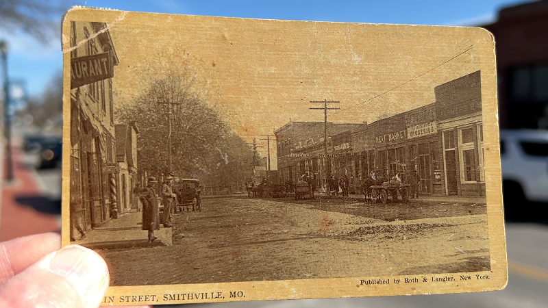 See what Main Street in Smithville, Missouri, looked like in 1909