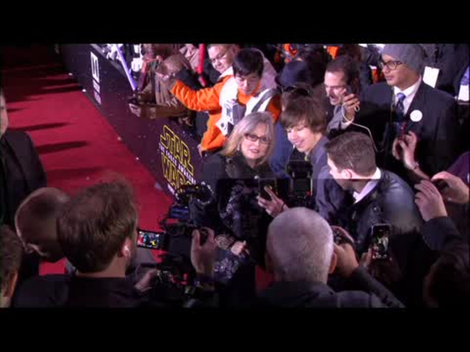 Stars, the Star Wars premiere and movie scenes
