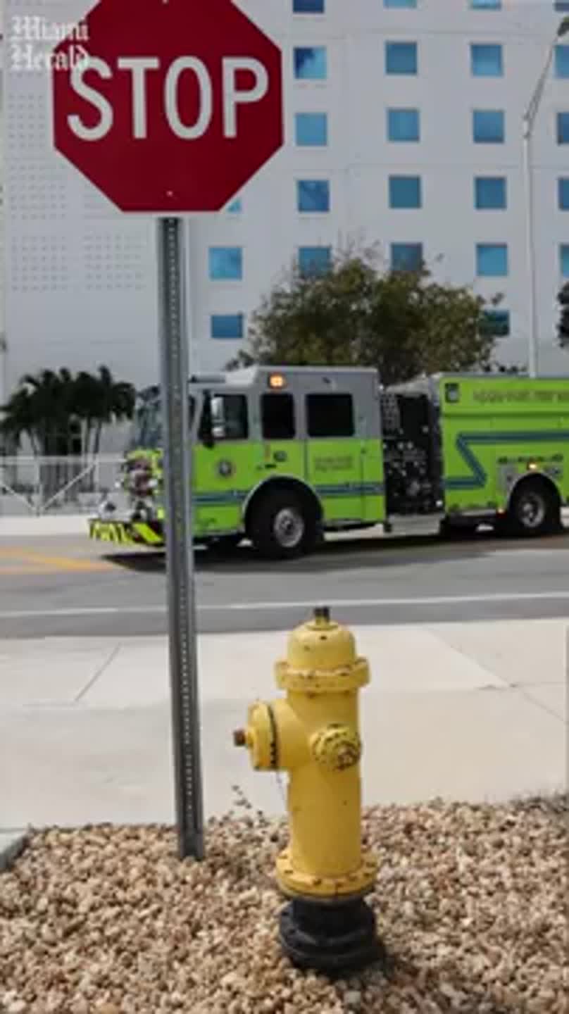 Watch a practice drill by Miami-Dade Firefighters