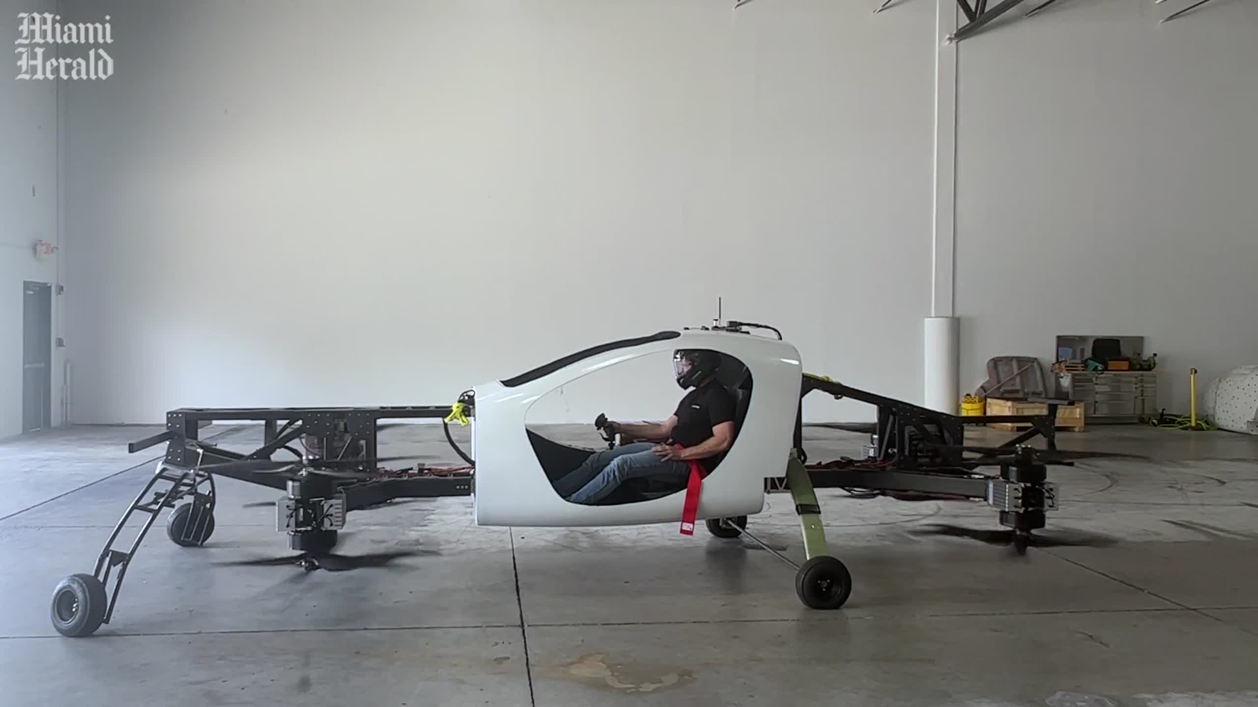 Take a look at this flying car as it takes off