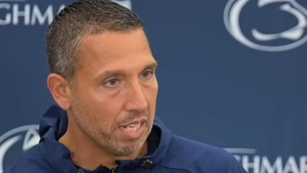 Penn State coach Campbell talks about the balance of winning now, and building for the future