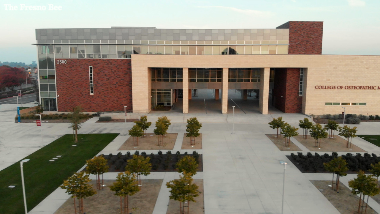 Watch drone video of Clovis Community Hospital and nearby medical school