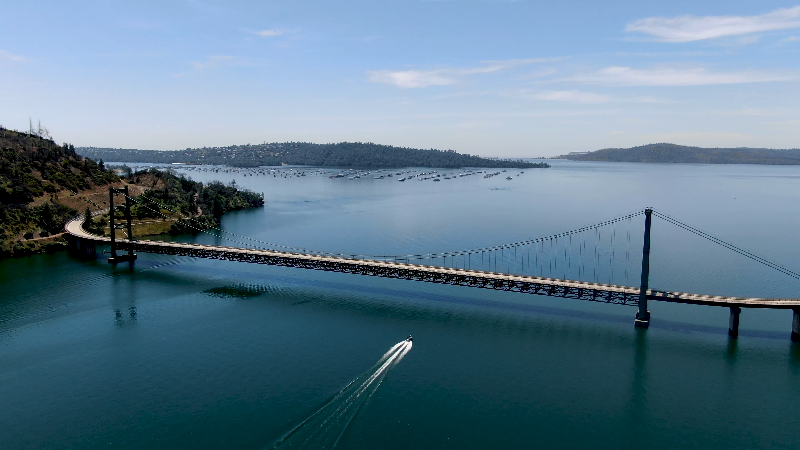 See drone video of nearly full Lake Oroville, now at 99.4% of capacity