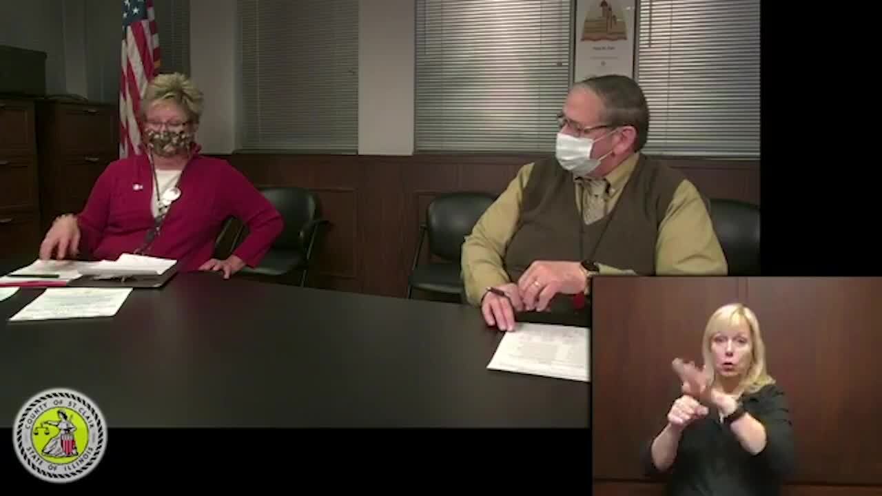 St. Clair County, Illinois officials, discuss COVID-19  restrictions and enforcement