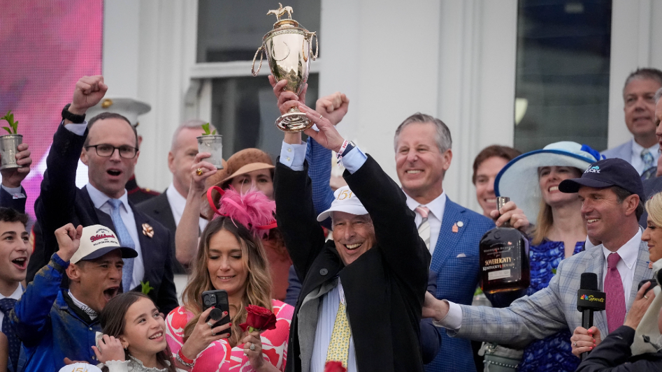 Owner/breeder Godolphin secured a Kentucky Oaks-Derby double with Sovereignty’s win