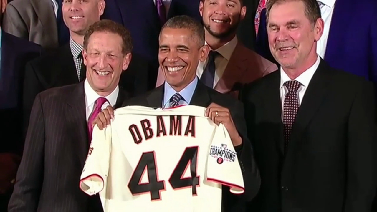 Video: San Francisco Giants honored at the White House