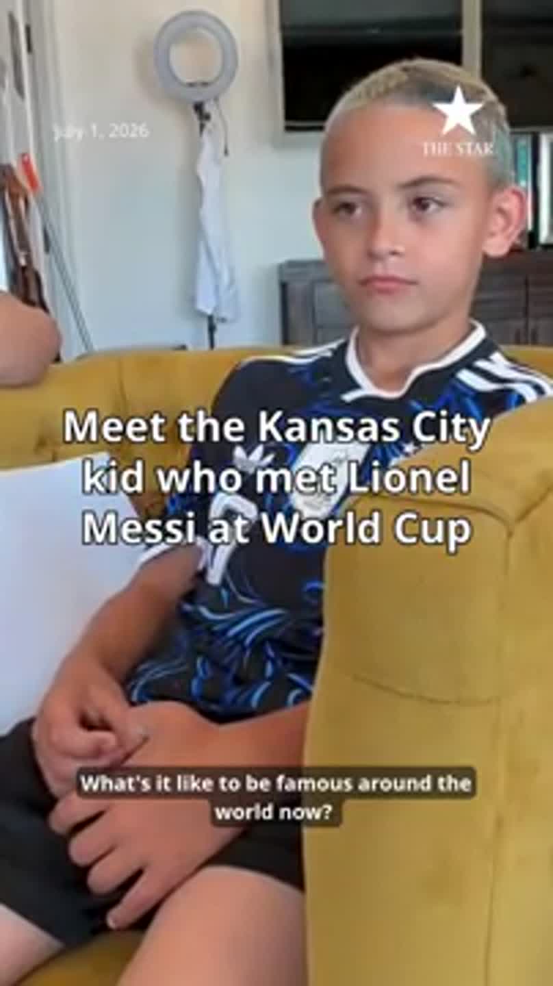 Blue Springs boy on his meeting with Lionel Messi