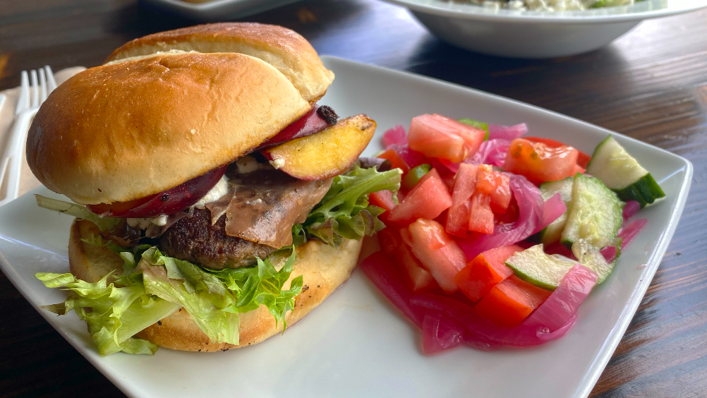 Have you topped your burger with Clingstone Peaches yet? If not, check this out