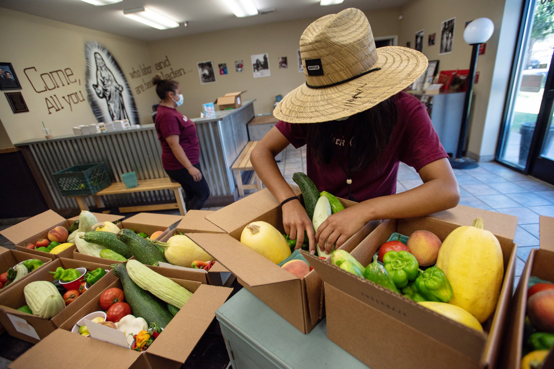 With loss of fair, Westside Ministries youth think inside the box to sell their produce