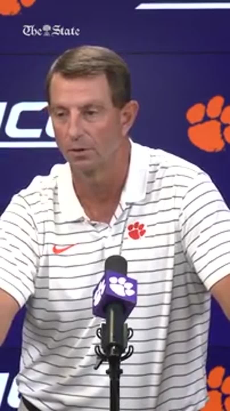 Dabo is starstruck at the idea of playing against Belichick