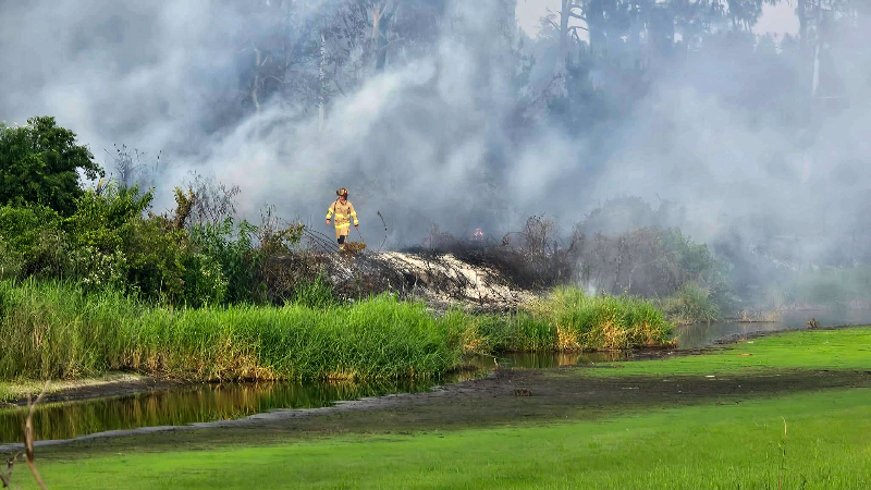 Duette Fire Rescue fights fire near Duette Preserve