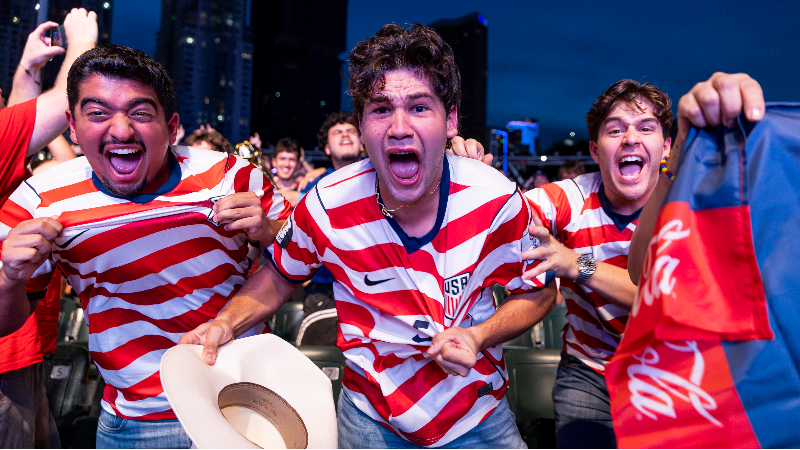Fans gather for the United States at FIFA Fan Festival 2026 in Miami