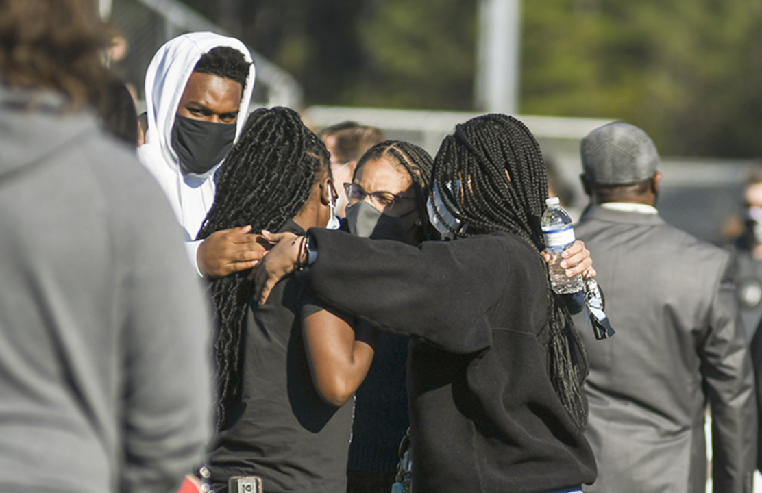 Bluffton’s teens console, pay respect to “DJ” their schoolmate killed in shooting
