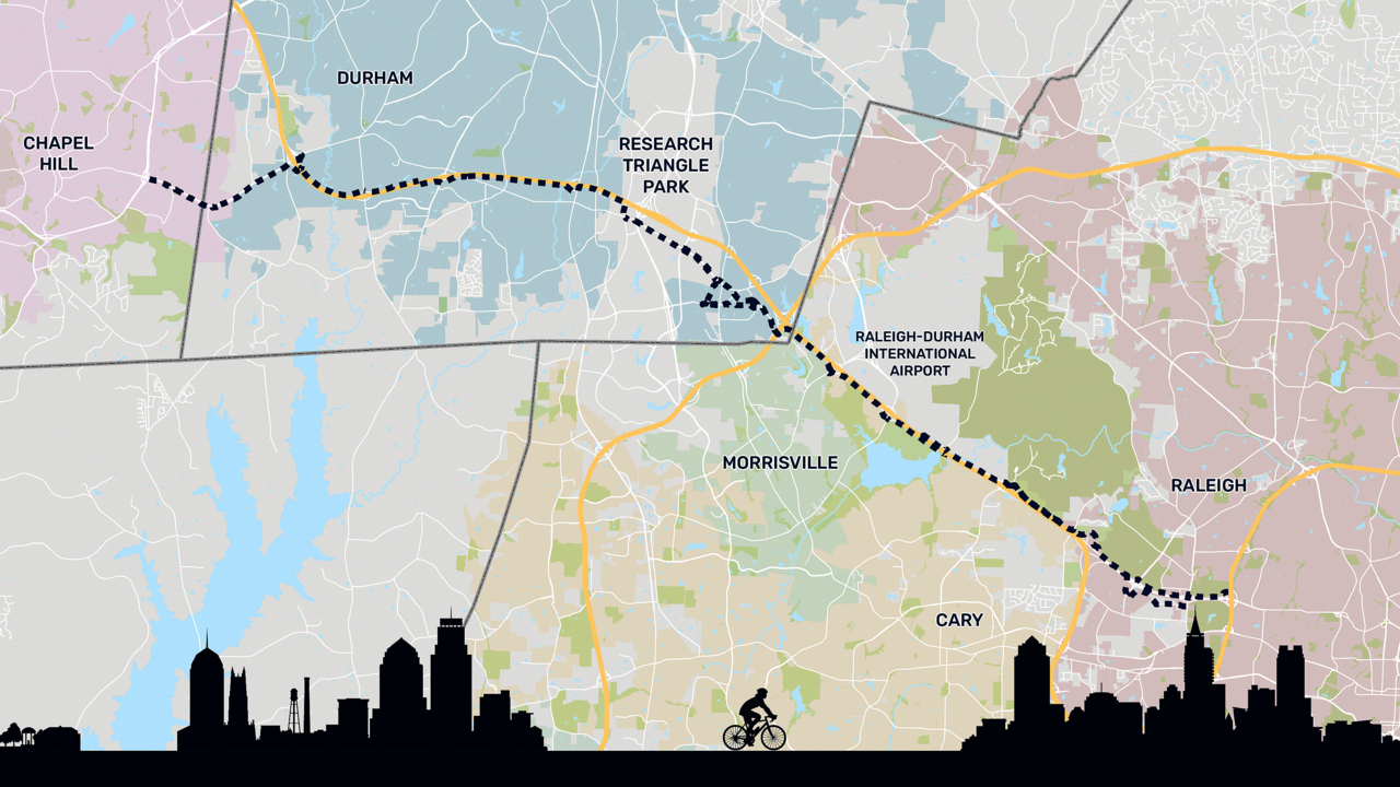 Proposed highway for bicycles could parallel I-40 from Chapel Hill to Raleigh