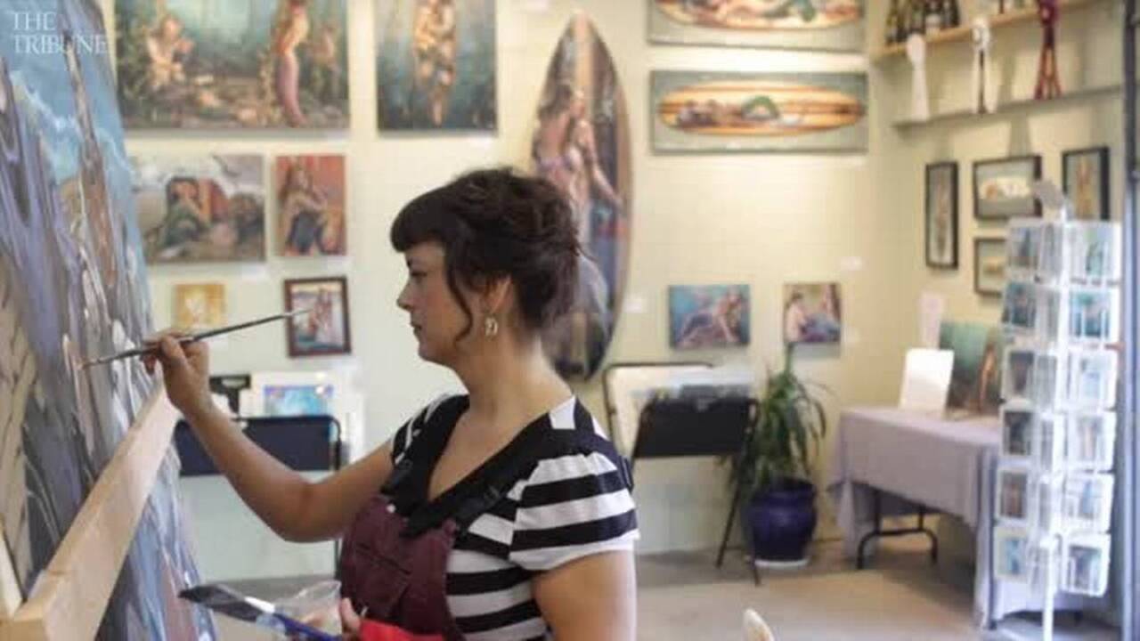 Artist creating murals to showcase funky past of Avila Beach