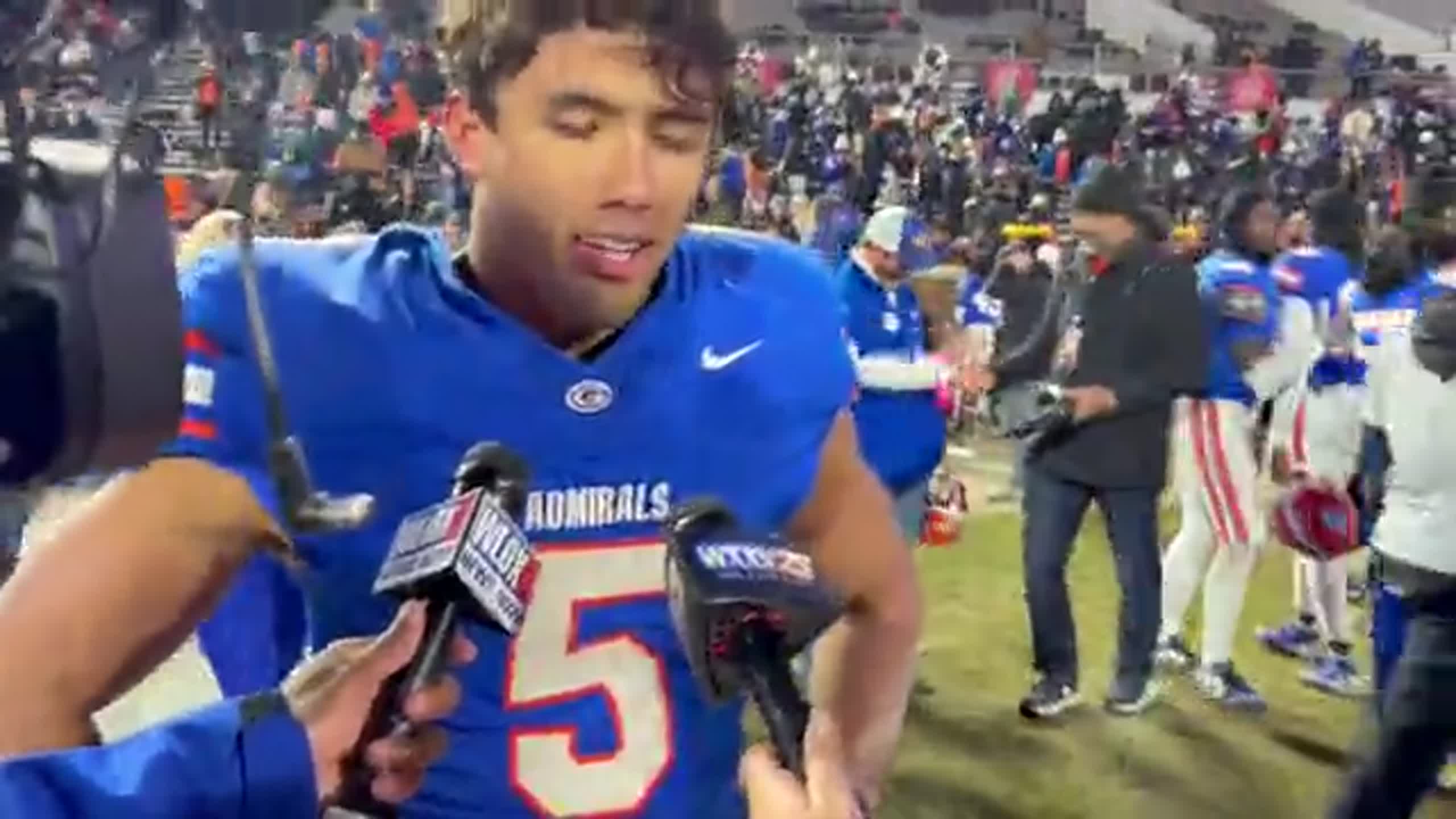 Game MVP Cooper Crosby speaks about state title win