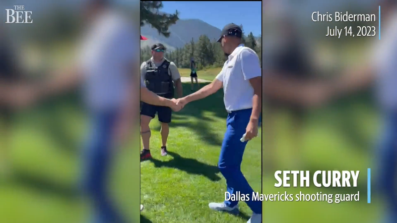Video: Seth Curry’s golf ball hits fan, costs him a signed golf glove (but all is good)
