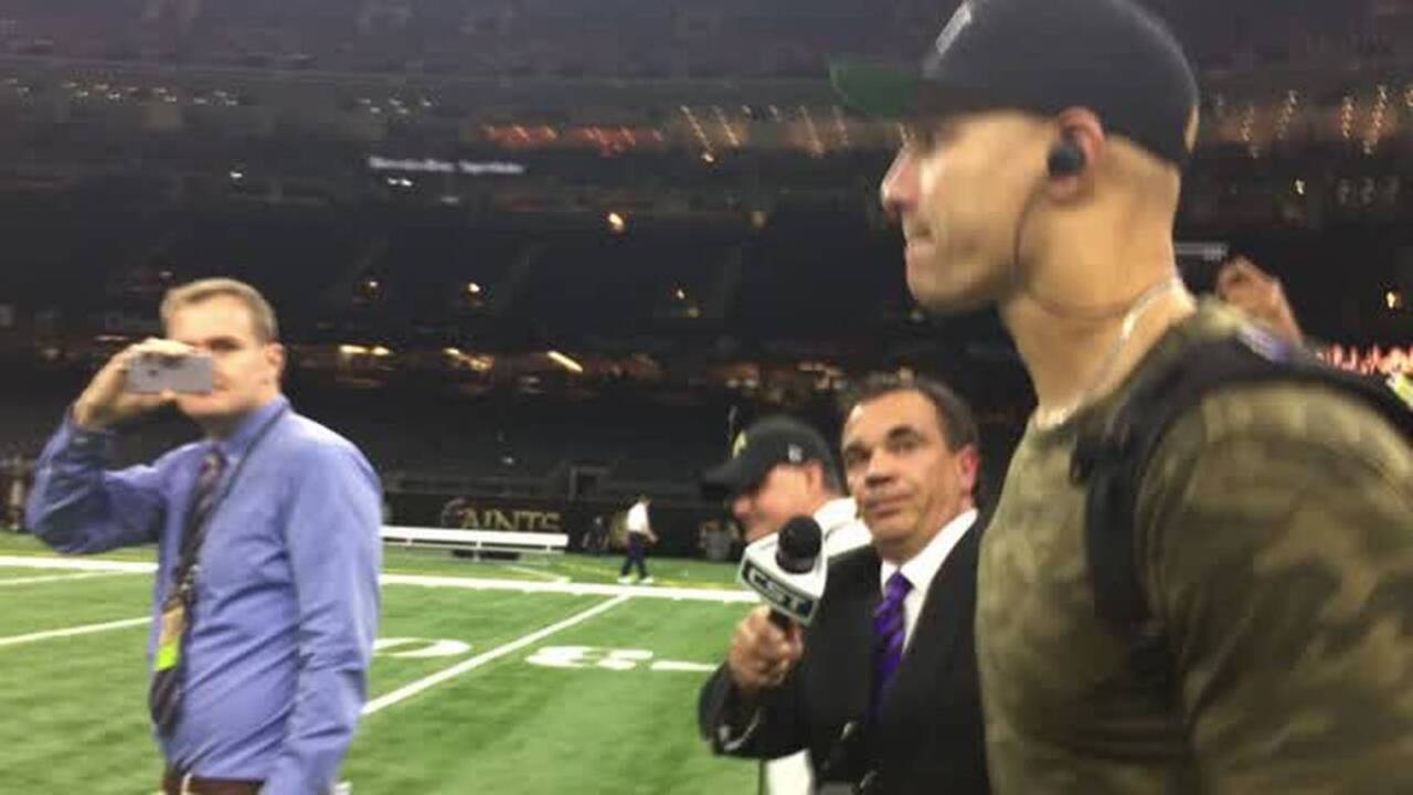 Jimmy Graham silent after return to New Orleans