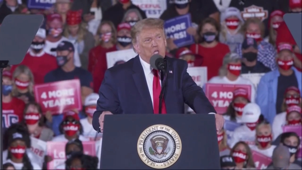 Trump attacks Biden, media, big tech, China and others in hours long speech