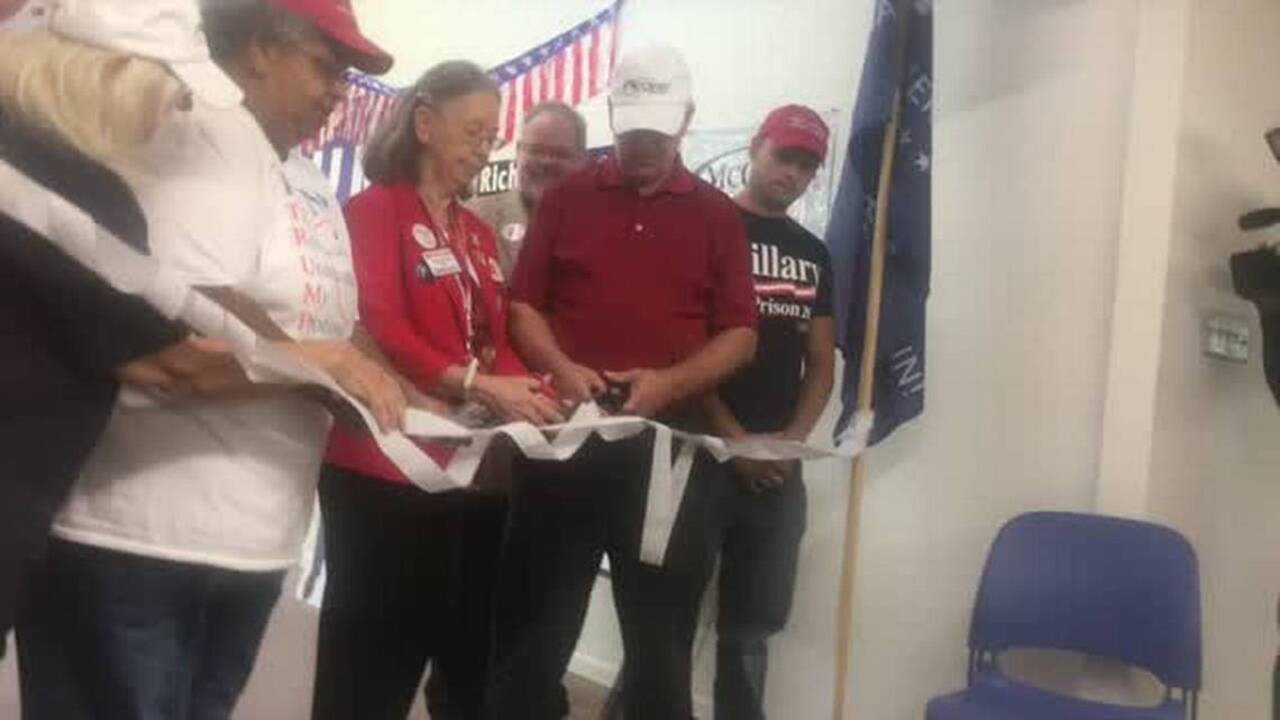 Republicans reopen Orange County headquarters after firebombing      