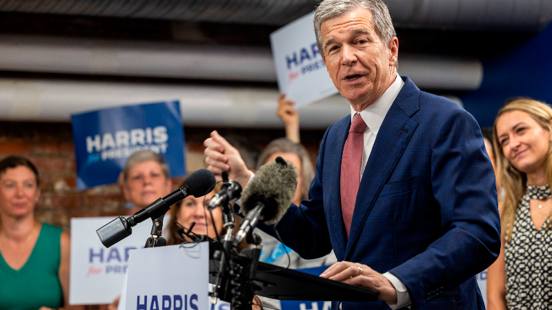 NC Gov. Cooper on VP Kamala Harris' nomination: 'There is no enthusiasm gap anymore'