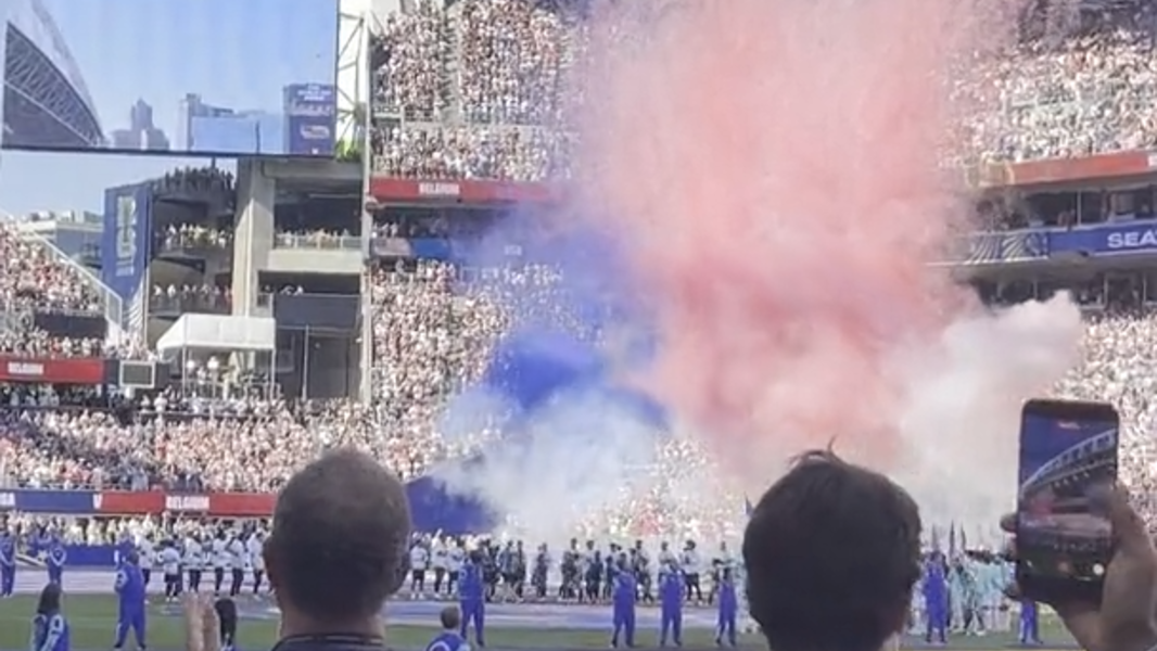 National anthem, jet flyover in Seattle before U.S. hosts Belgium World Cup round of 16