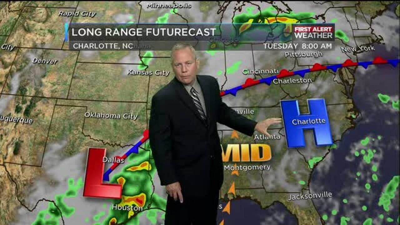 WBTV First Weather Alert forecast for 08.15.16