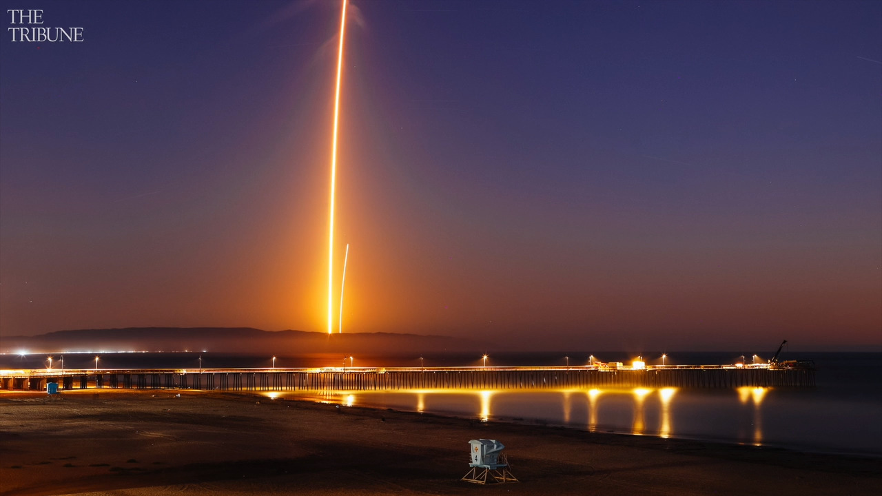 SpaceX lit up the sky with satellite launch, rocket landing. Did you see it?
