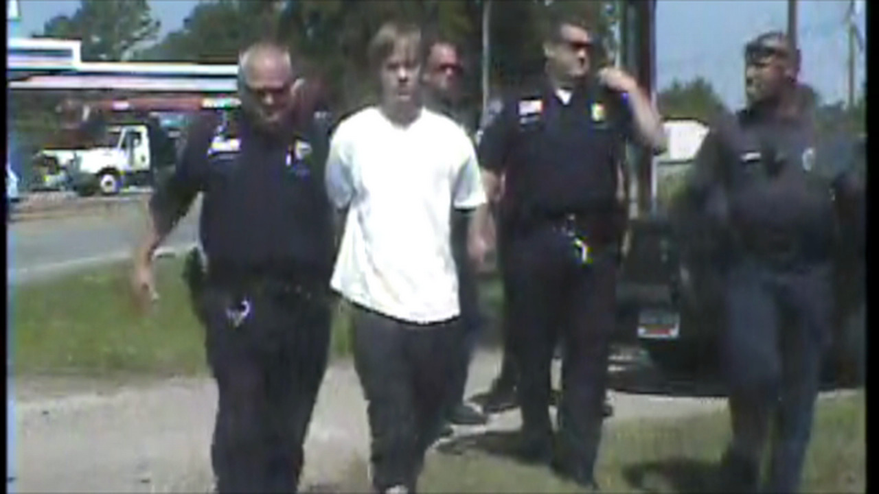 Dashcam video of Charleston shooter arrest