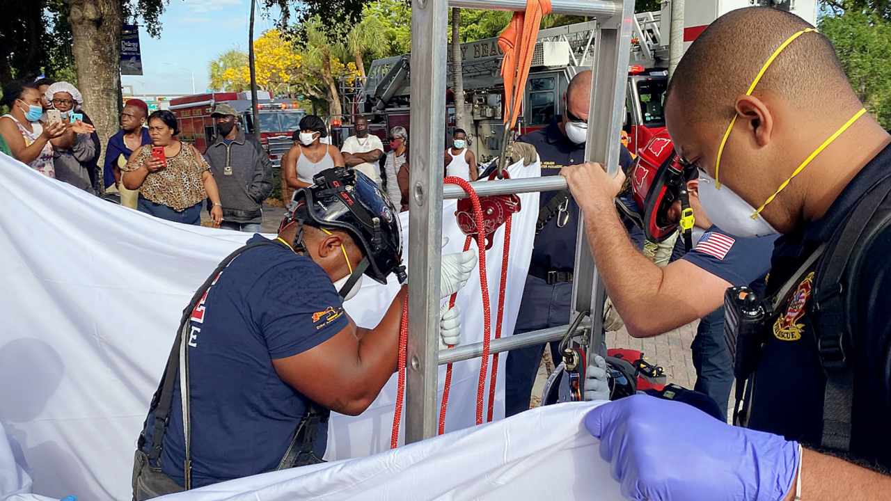 A naked woman was trapped inside a storm drain. Then someone called 911