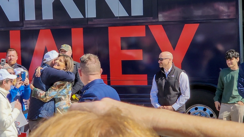 Presidential GOP hopeful Nikki Haley arrives in Bluffton SC