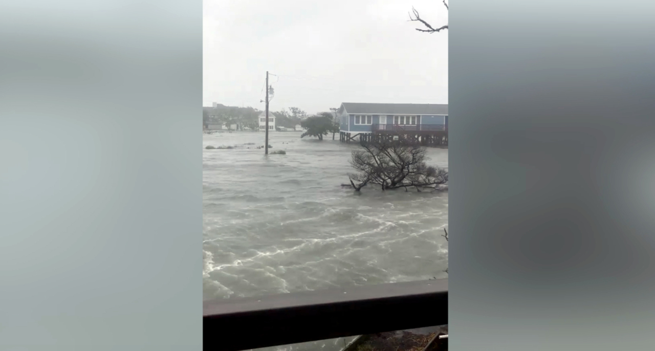 Conditions on northern Outer Banks begin to deteriorate as Hurricane Dorian arrives