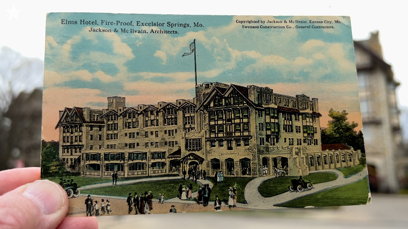 The elegant Elms Hotel welcomed those who came to take the waters in Excelsior Springs
