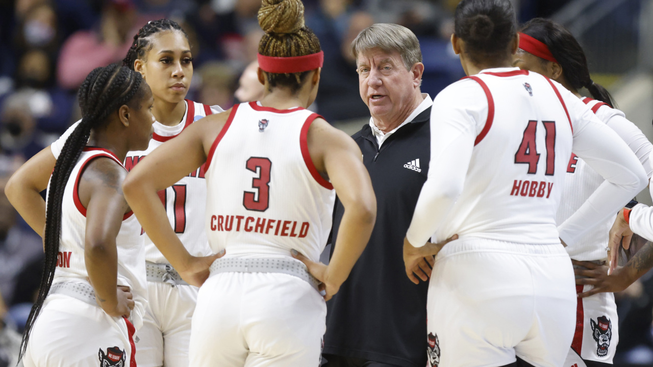NC State coach Wes Moore on his pride in his team after loss to UConn in Elite 8