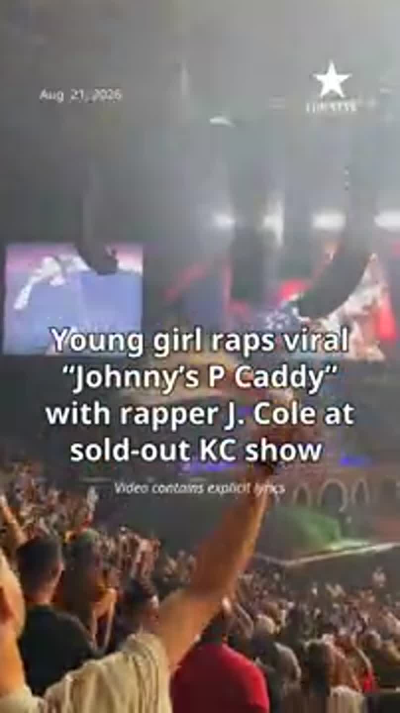 Young girl raps viral “Johnny’s P Caddy” with rapper J. Cole at sold-out KC show