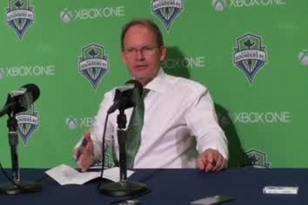"I think the guys in this locker room deserved more than for us to fail," Sounders coach says