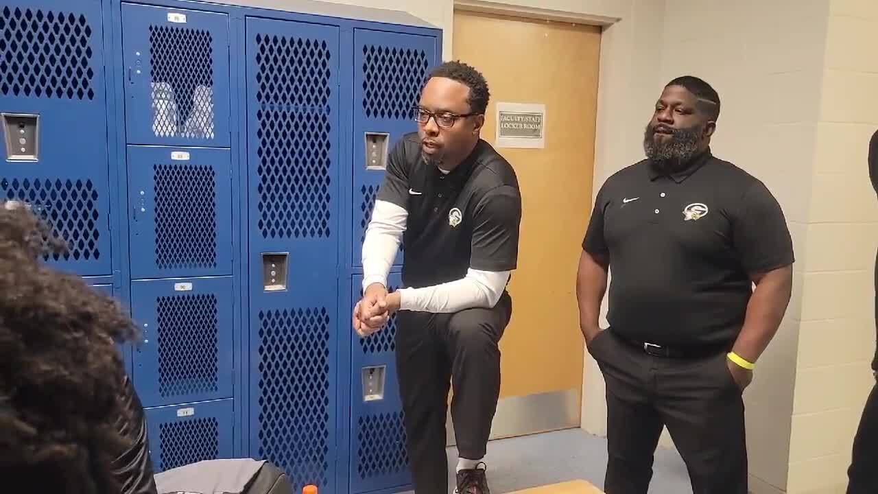 Dion Bethea’s pre-game speech to Gray Collegiate basketball