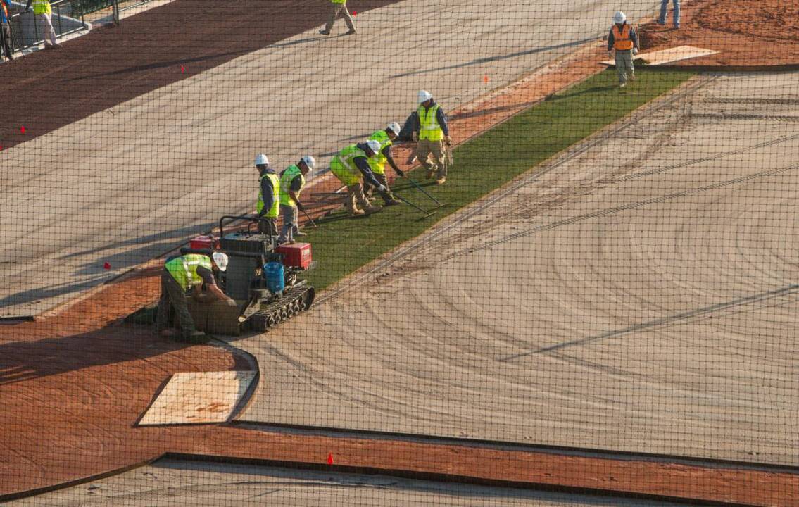Spirit Communications Park Gets Turf