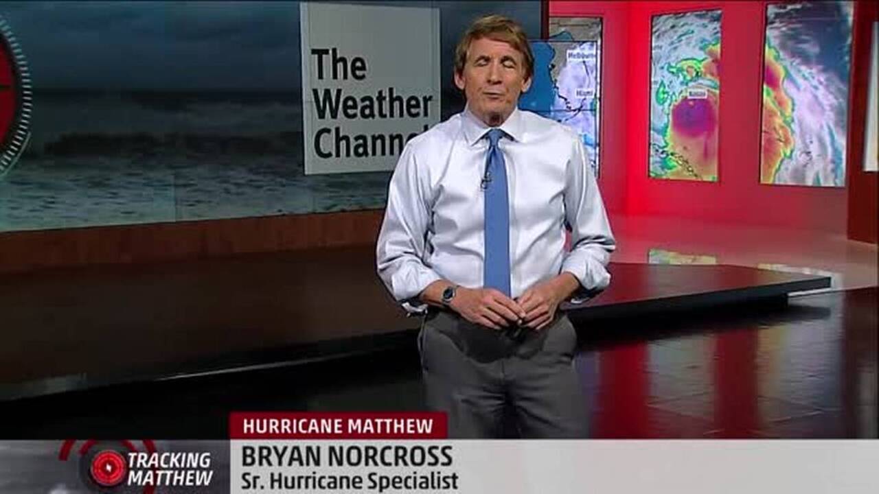 Urgent message from hurricane specialist for Floridians in the path of Hurricane Matthew.mp4