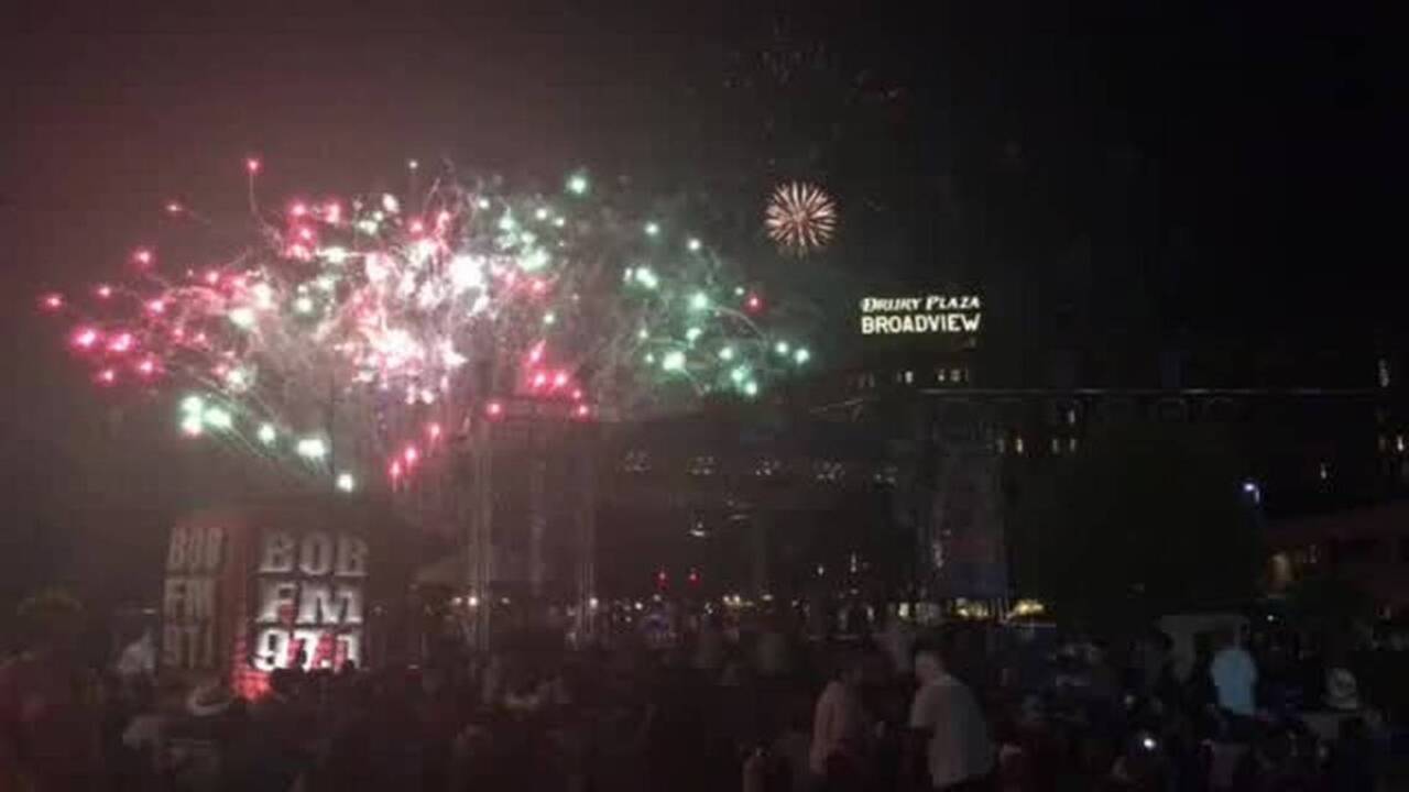 Riverfest Fireworks Show 2016