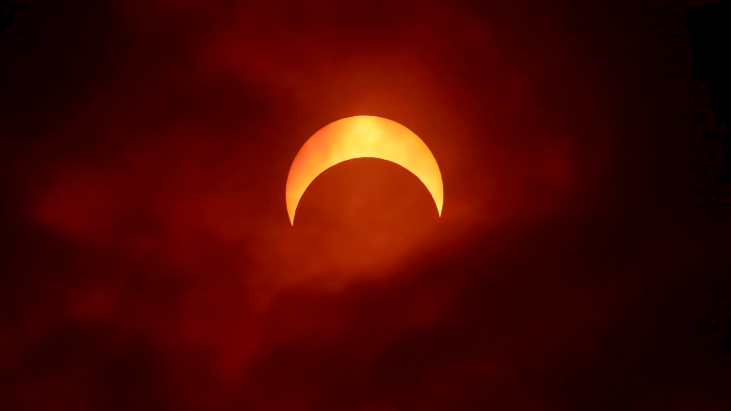 Watch the annular solar eclipse cross the skies above Boise